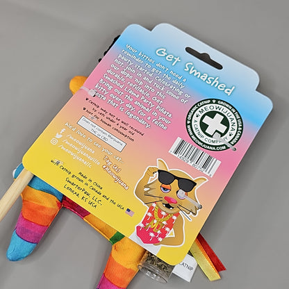 SMARTER PAW Meowijuana Organic Catnip Toy Get Smashed Llama Party Pinata Cat Toy (New)