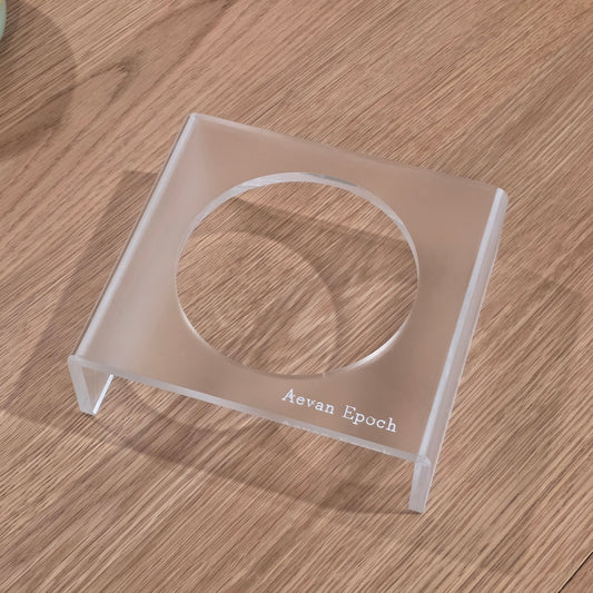 Aevan Epoch | Frosted Acrylic Pet Bowl Stand